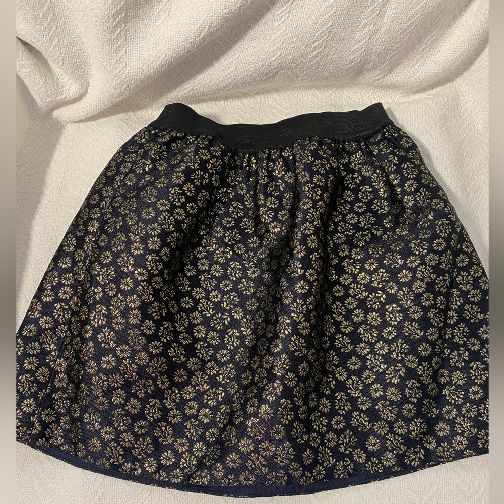 Crew cuts black and gold skirt